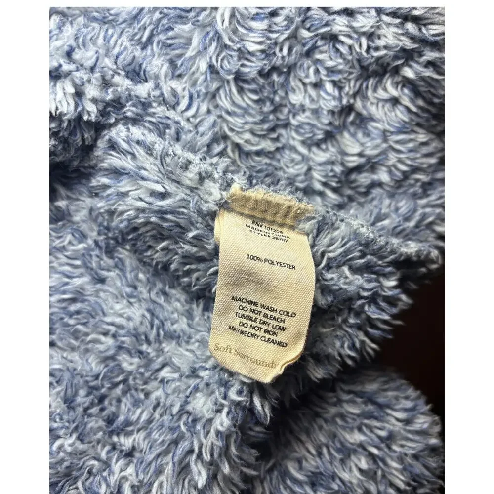 Soft Surroundings HUGS ultra soft cardigan jacket teddy/soft/ ice blue - Picture 6 of 9